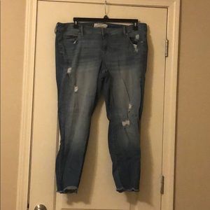 Torrid distressed boyfriend jeans